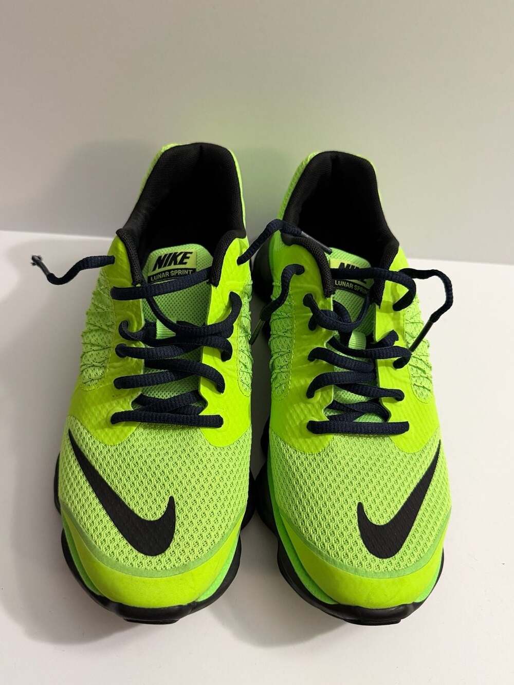 Nike Lunar Sprint Size 7Y Volt Black Youth Running Shoes